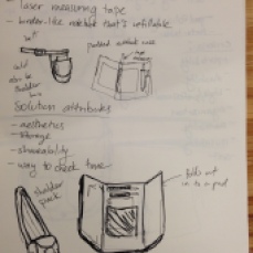 From my sketchbook. Possible ideas for the product.